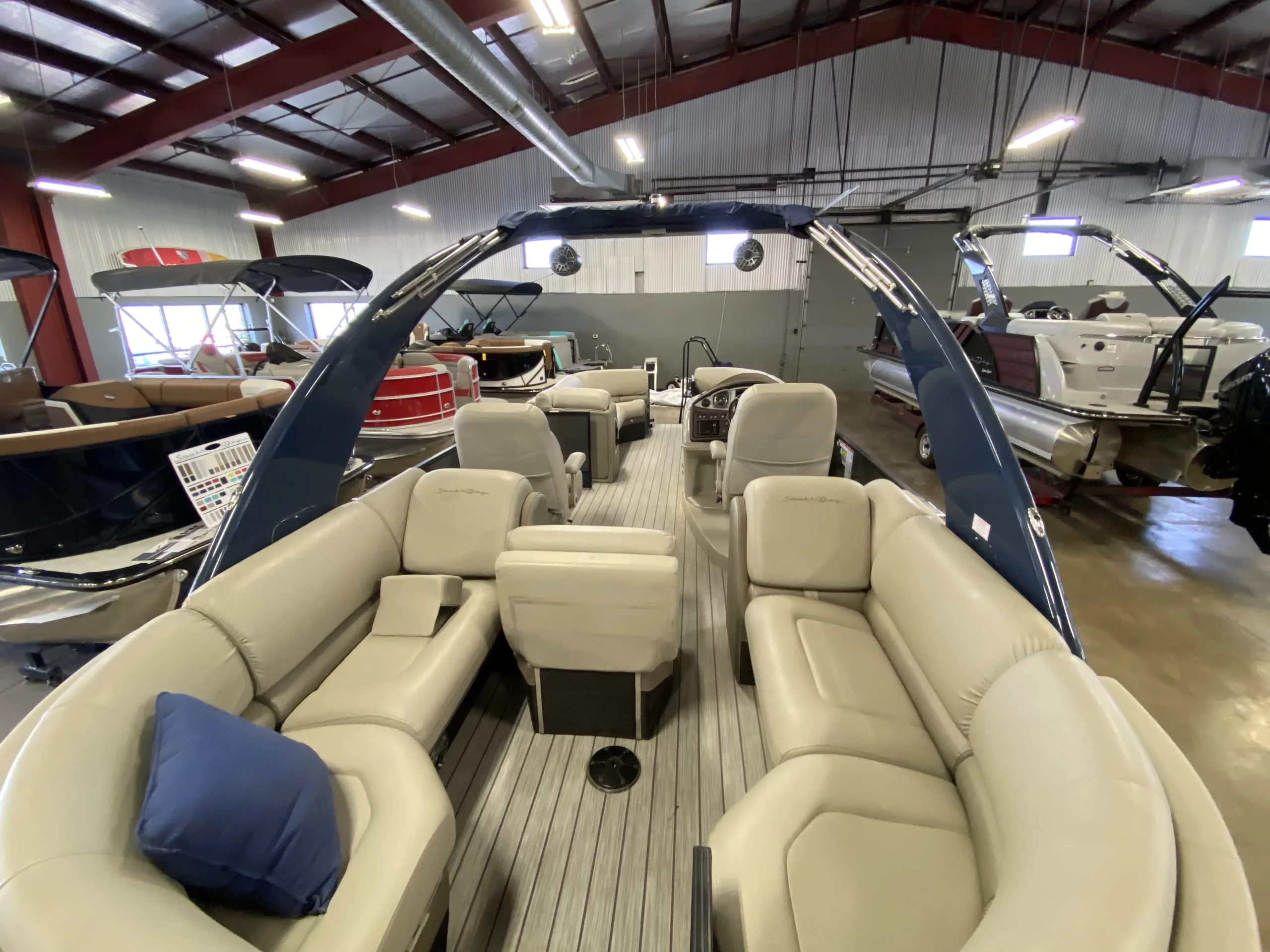 2018 -South-Bay-Pontoon-Boat-For-Sale-Valley-Marine-Blue