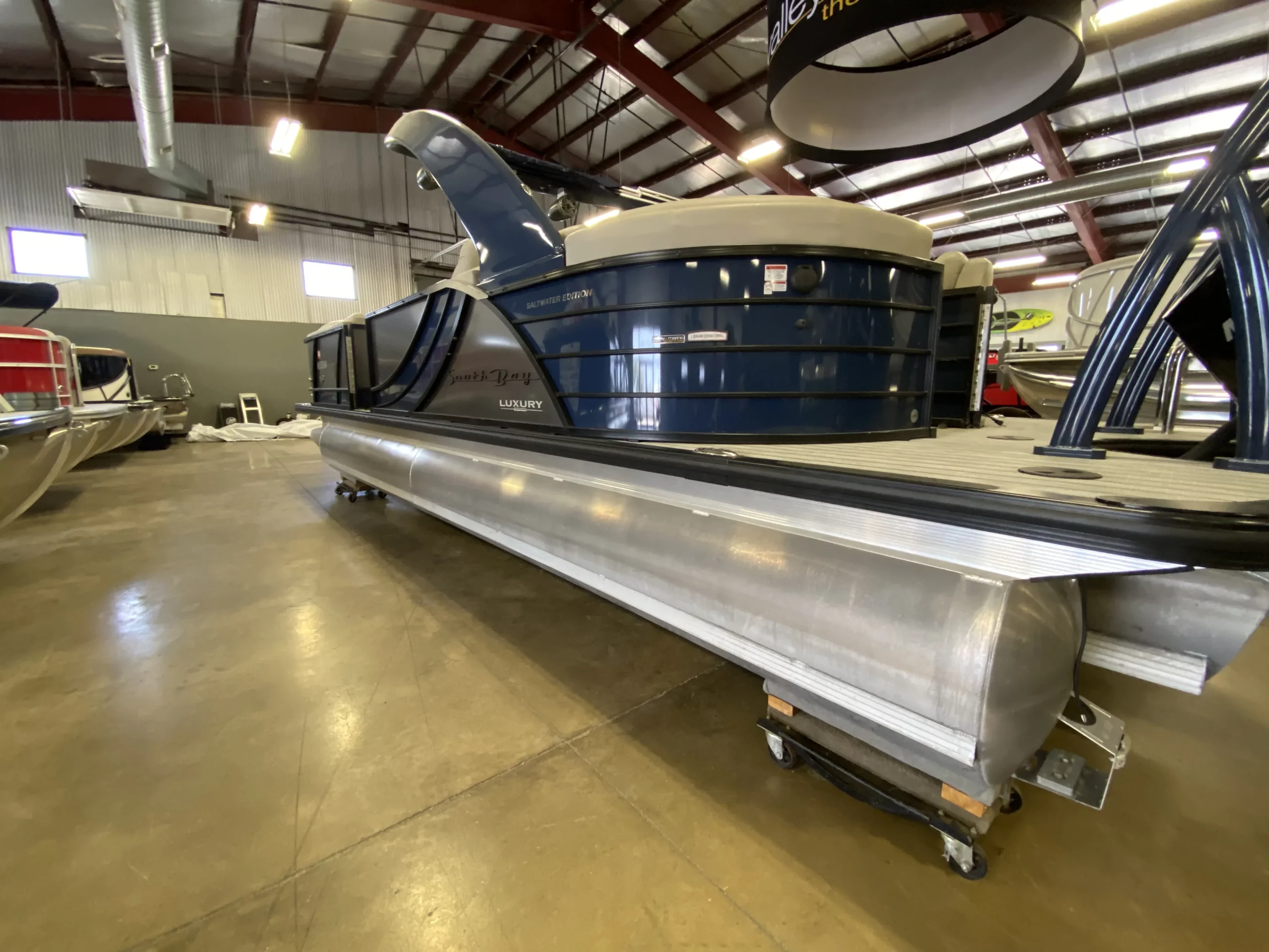 2018 -South-Bay-Pontoon-Boat-For-Sale-Valley-Marine-Blue