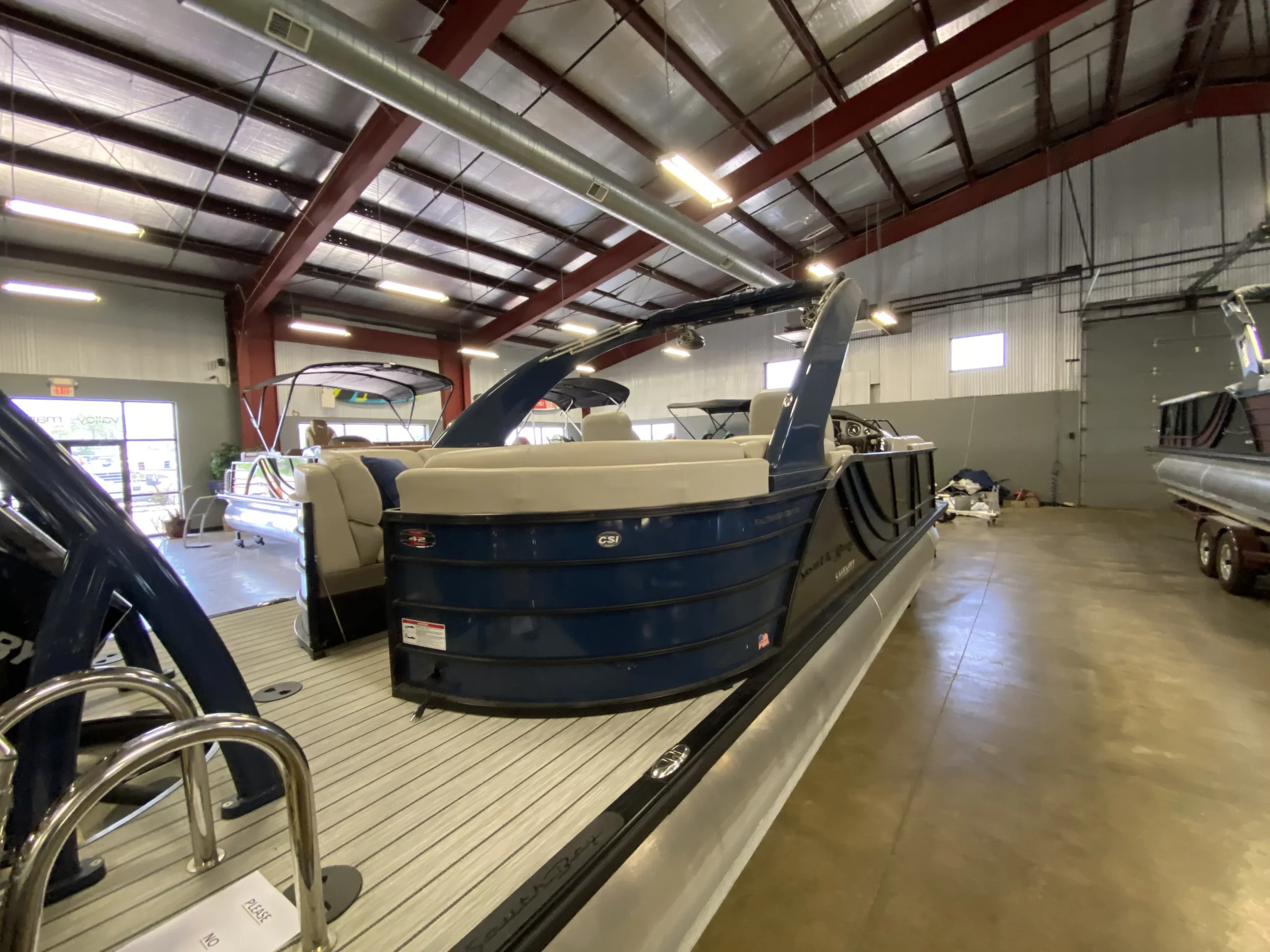 2018 -South-Bay-Pontoon-Boat-For-Sale-Valley-Marine-Blue