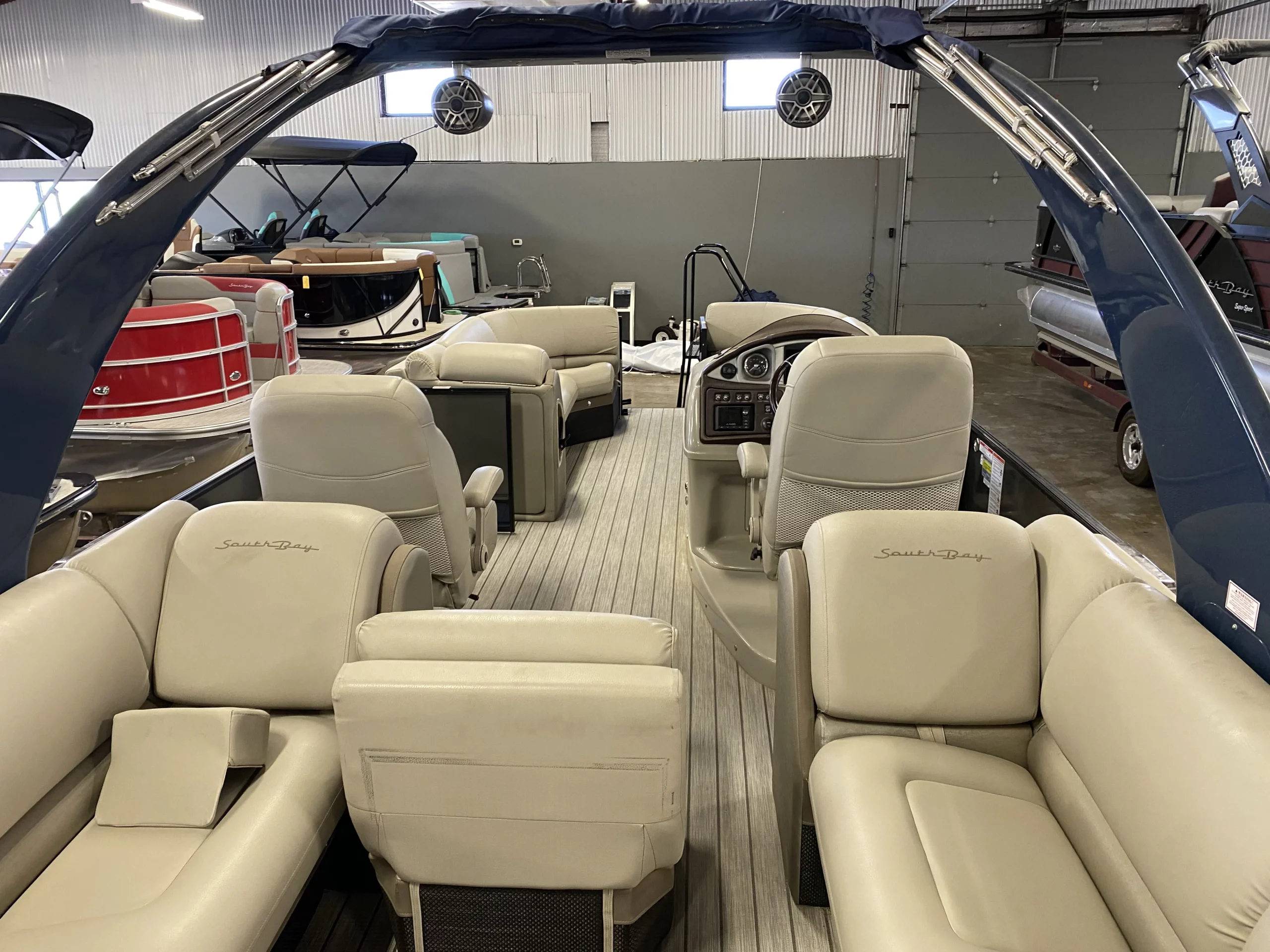 2018 -South-Bay-Pontoon-Boat-For-Sale-Valley-Marine-Blue