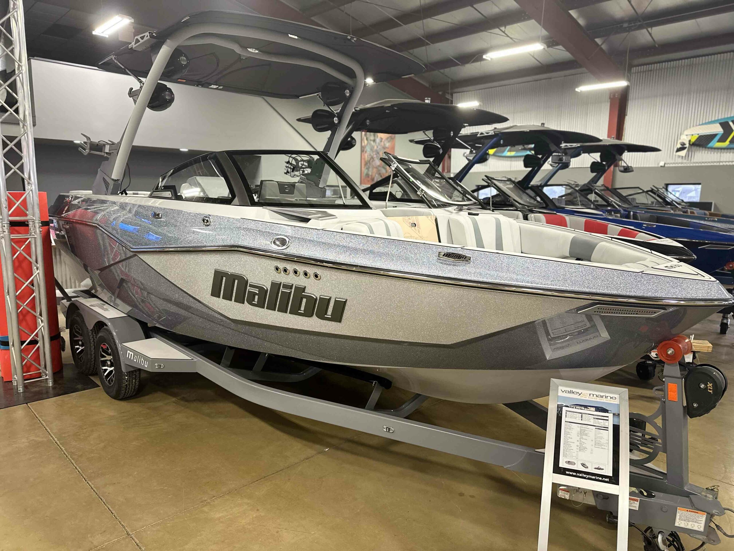 This is the front of the Malibu Wakesetter 22 LSV.