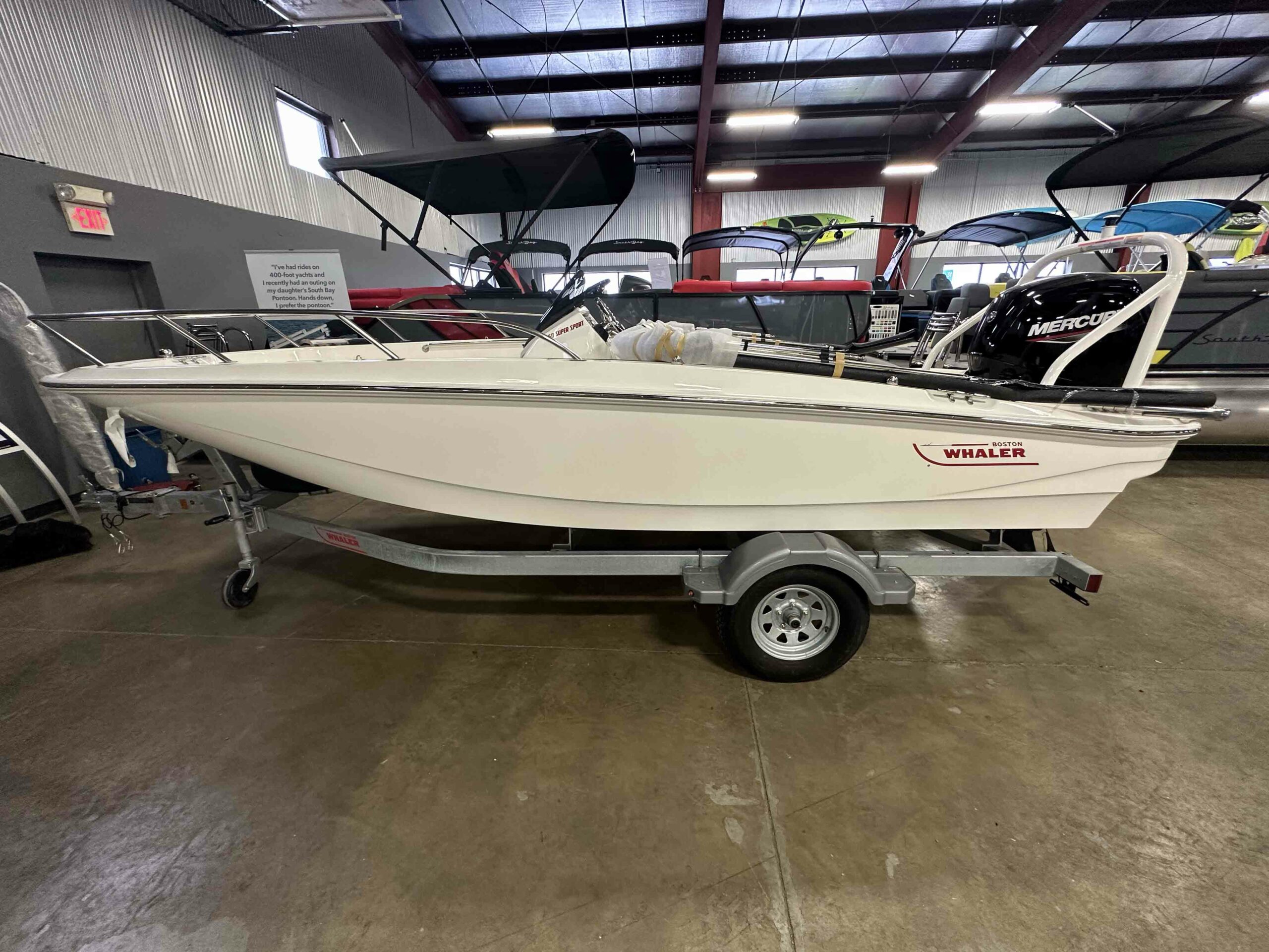 Sideview of a 2023 Boston Whaler 160 Super Sport