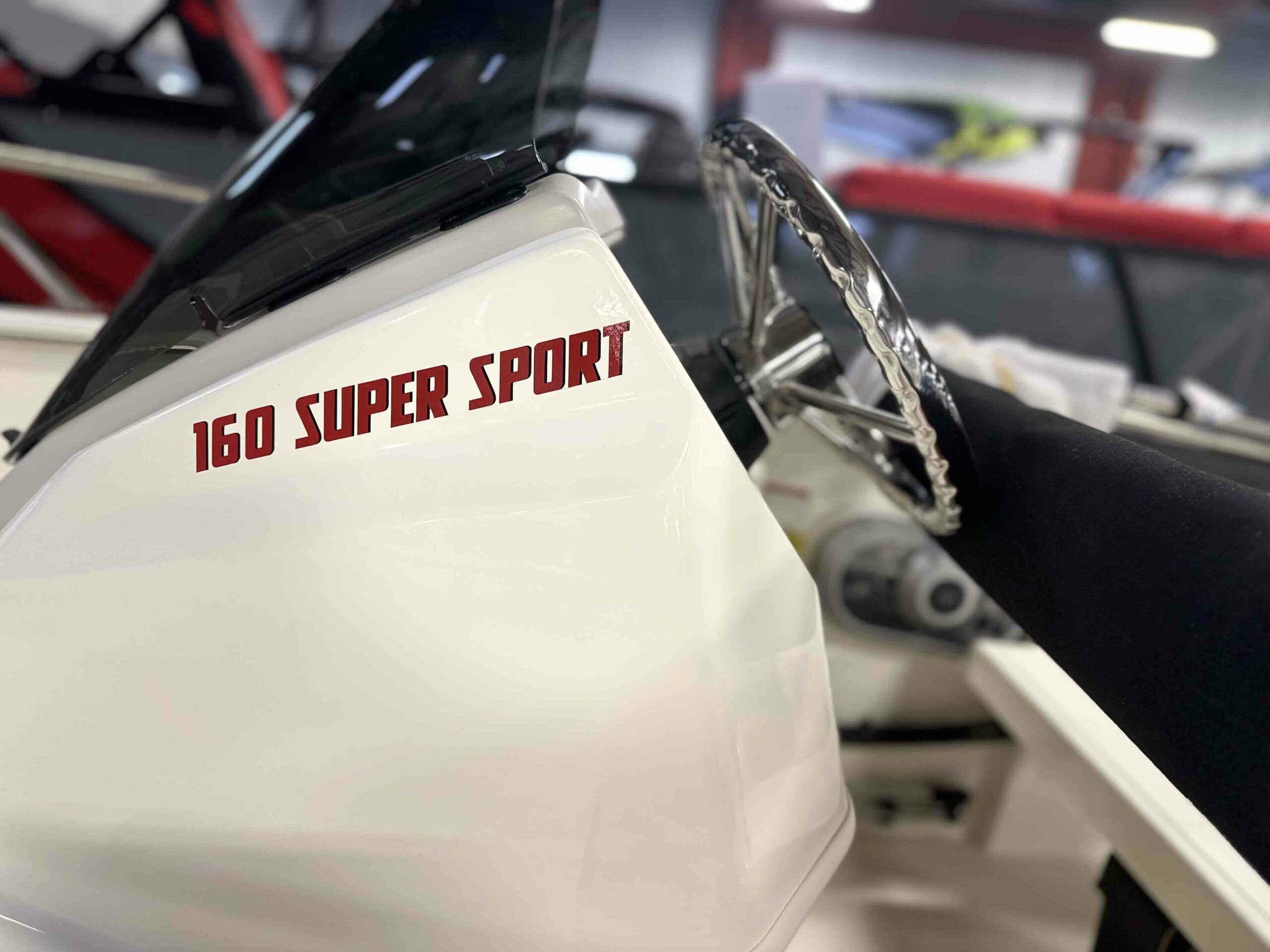 Close up view of the 169 Super Sport logo.